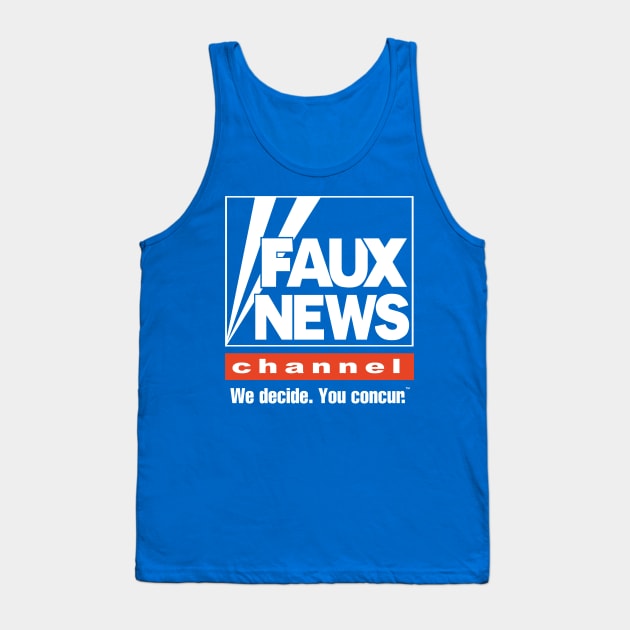 Faux News Tank Top by LeftWingPropaganda